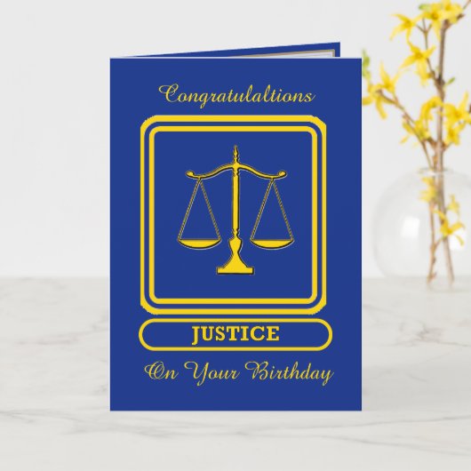 Geburtskarte des Richters Karte (Gelbe Blume)