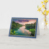 Geburtskarte des tropischen River Man Karte (Gelbe Blume)