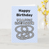 Geburtskarte des Verkehrsingenieurs Karte (Gelbe Blume)