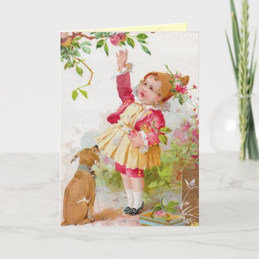 Geburtskarte des Vintagen Kindes Karte (Vorderseite)