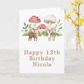 Geburtskarte des Waldhirns Karte (Gelbe Blume)