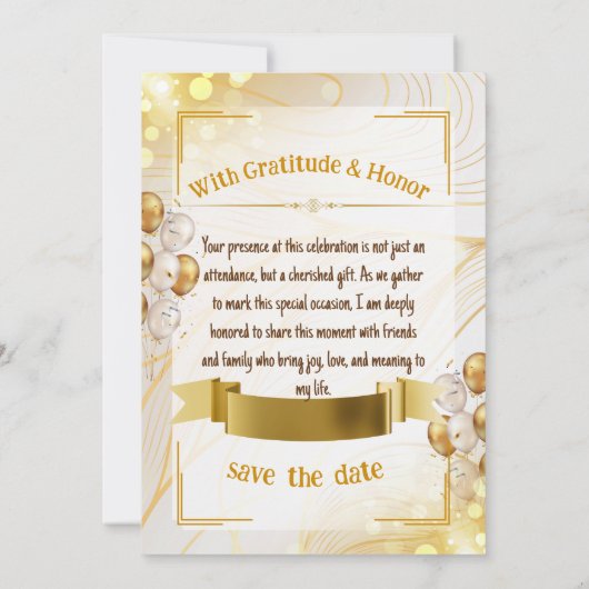 Geburtskarte Einladung (Rückseite)