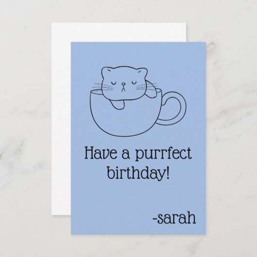 Geburtskarte Einladung (Vorne/Hinten)