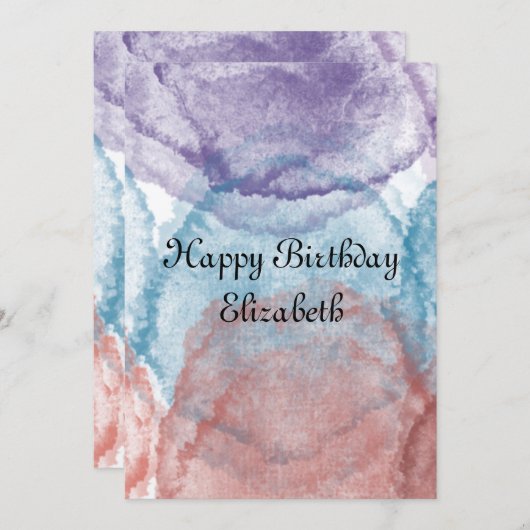 Geburtskarte Einladung (Vorne/Hinten)