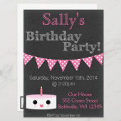 Geburtskarte Einladung (Vorne/Hinten)