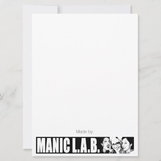 Geburtskarte Einladung (Rückseite)