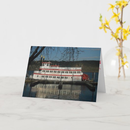Geburtskarte "EMPRESS Riverboat" Karte (Gelbe Blume)