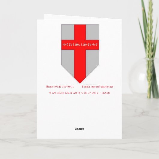 Geburtskarte "Energie senden" Karte (Rückseite)