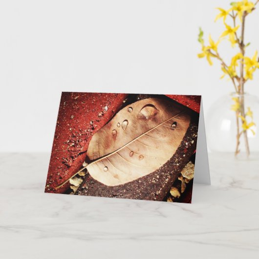 Geburtskarte "Fall Semester Leaf" Karte (Gelbe Blume)