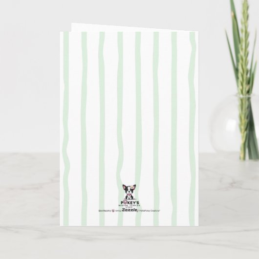 Geburtskarte Feiertagskarte (Rückseite)