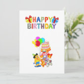 Geburtskarte Feiertagskarte (Stehend Vorderseite)