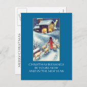 Geburtskarte Feiertagspostkarte (Vorne/Hinten)