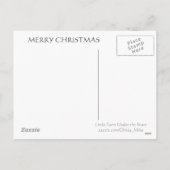 Geburtskarte Feiertagspostkarte (Rückseite)