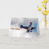 Geburtskarte fliegen karte (Gelbe Blume)