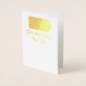 Geburtskarte Folienkarte (Vorderseite)