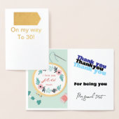 Geburtskarte Folienkarte (Anzeige)