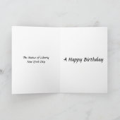 Geburtskarte - Freiheitsstatue, NYC Karte (Innenseite)