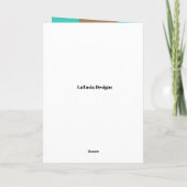 Geburtskarte für Afrikanisch-afrikanische Kunst Dankeskarte (Rückseite)