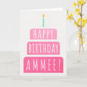 Geburtskarte für Ammee Karte (Gelbe Blume)