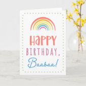 Geburtskarte für Baabaa Karte (Gelbe Blume)