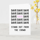 Geburtskarte für DAVE-Vorlage Karte (Gelbe Blume)