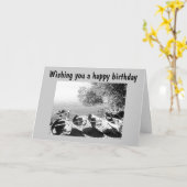 GEBURTSKARTE FÜR DIE KANOENTHUSIAST KARTE (Gelbe Blume)