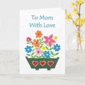 Geburtskarte für die Mama - Blume Power Karte (Gelbe Blume)