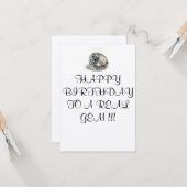 GEBURTSKARTE FÜR EIN ECHTES GEM KARTE (Vorderseite/Rückseite Beispiel)