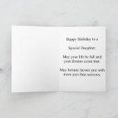 Geburtskarte für eine Tochter Karte (Innenseite)