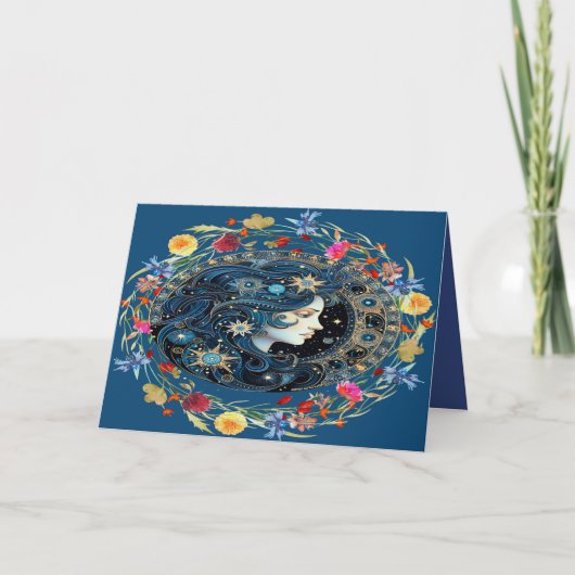 Geburtskarte für einen Aquarius 1/20 bis 2/18 Dankeskarte (Vorderseite)