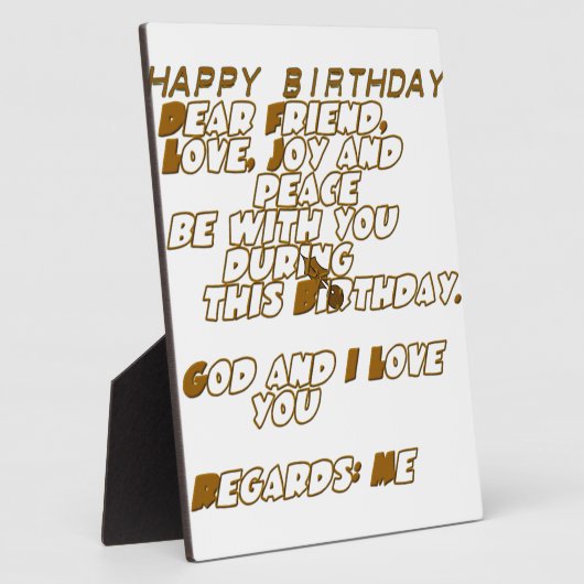 Geburtskarte für einen Christlichen Freund Fotoplatte (Seite)