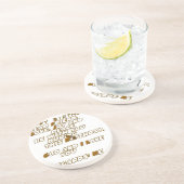 Geburtskarte für einen Christlichen Freund Getränkeuntersetzer (Seite)