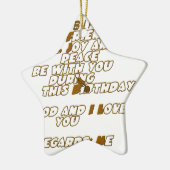 Geburtskarte für einen Christlichen Freund Keramik Ornament (Links)