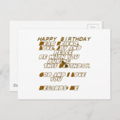 Geburtskarte für einen Christlichen Freund Postkarte (Vorne/Hinten)