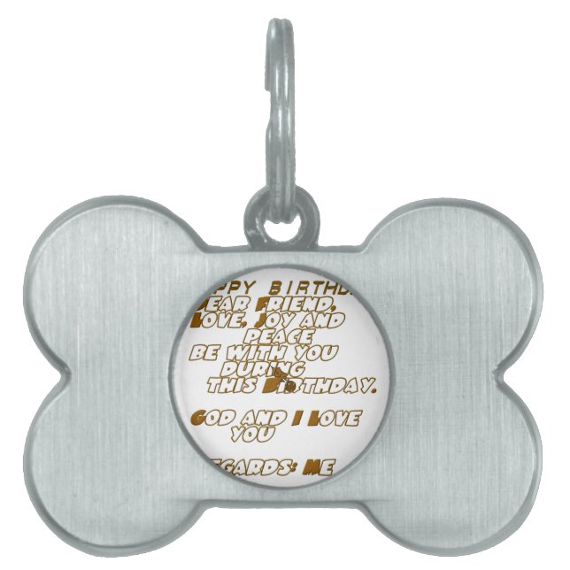 Geburtskarte für einen Christlichen Freund Tiermarke (Vorderseite)