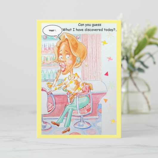 Geburtskarte für einen Freund.  Dankeskarte (Stehend Vorderseite)