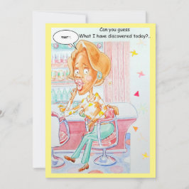 Geburtskarte für einen Freund. Dankeskarte