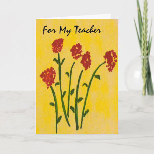 Geburtskarte für einen Lehrer Karte