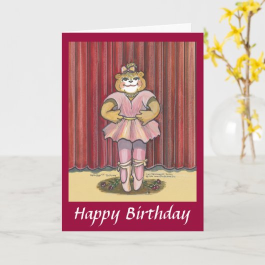 Geburtskarte für einen Tänzer Karte (Gelbe Blume)