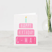 Geburtskarte für G-Ma