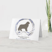 Geburtskarte für Hunde aus Neufundland Karte (Rückseite)