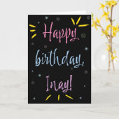 Geburtskarte für Inaja Karte (Gelbe Blume)