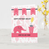 Geburtskarte für junges weibliches Kind Karte (Gelbe Blume)