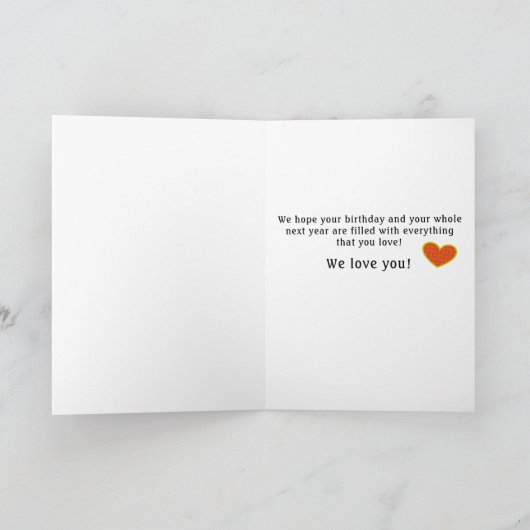 Geburtskarte für Kleinkinder Karte (Innenseite)