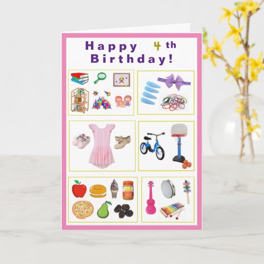 Geburtskarte für Kleinkinder Karte (Gelbe Blume)