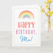 Geburtskarte für Ma Karte (Gelbe Blume)