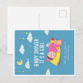 Geburtskarte für Mädchen Postkarte (Vorne/Hinten)
