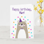 Geburtskarte für Mãe Karte (Gelbe Blume)