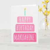 Geburtskarte für Makuahine Karte (Gelbe Blume)