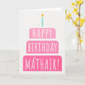 Geburtskarte für Máthair Karte (Gelbe Blume)